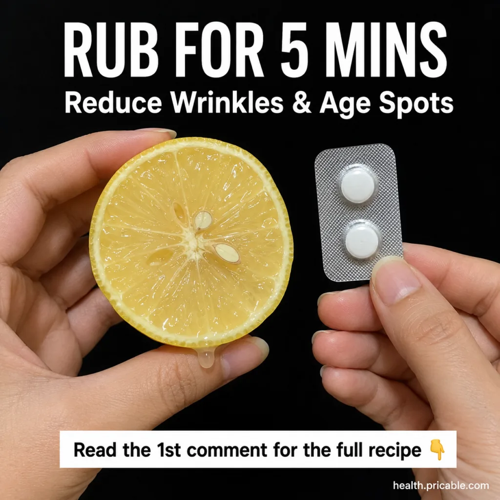 A halved lemon and two white pills in a blister pack on a dark background