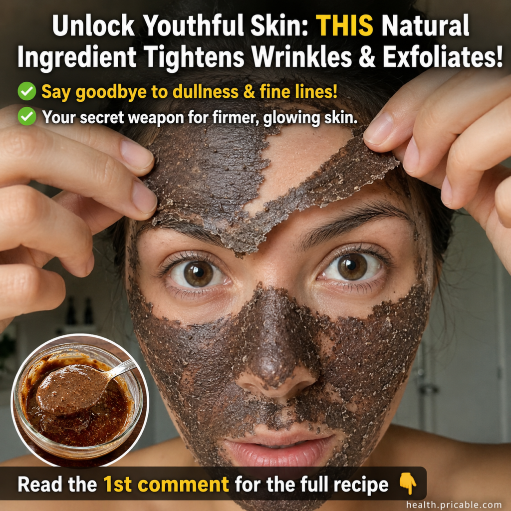 A woman gently peeling off a dark gritty face mask from her forehead with wide intrigued eyes looking at the viewer A sm