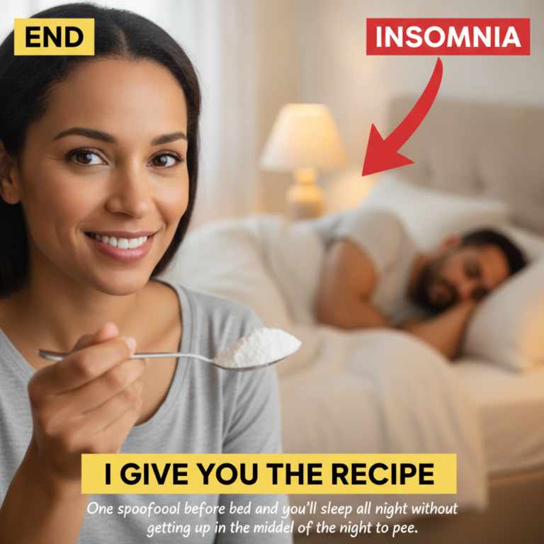 A smiling woman in the foreground looking at the viewer holding a spoon with white powder with a man sleeping peacefully