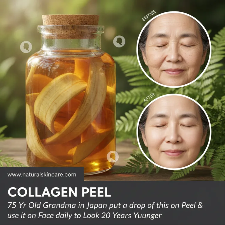 A split image showing a BEFORE and AFTER comparison of an elderly Asian woman s face with significantly reduced wrinkles