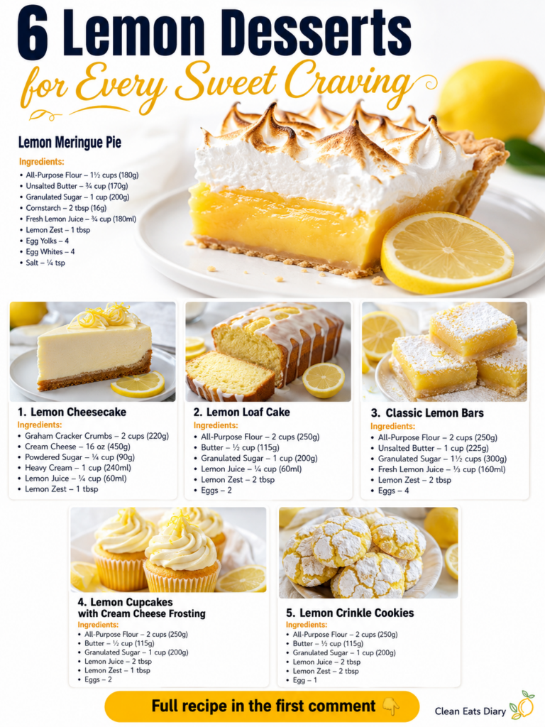 A slice of Lemon Meringue Pie with a golden-yellow filling and perfectly torched meringue peaks garnished with a fresh l