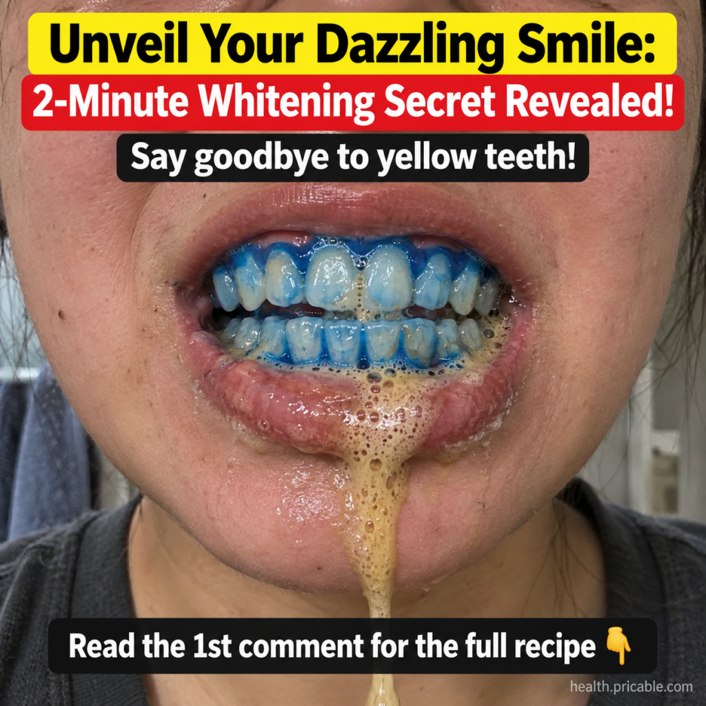 A person with a bright confident smile after using a teeth whitening remedy The background is softly blurred and warm-to