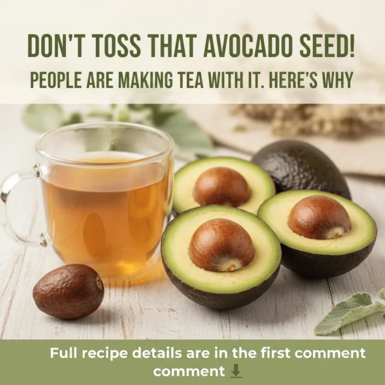 A visually appealing composition of avocado seed tea in a clear mug an isolated avocado seed and artfully arranged avoca
