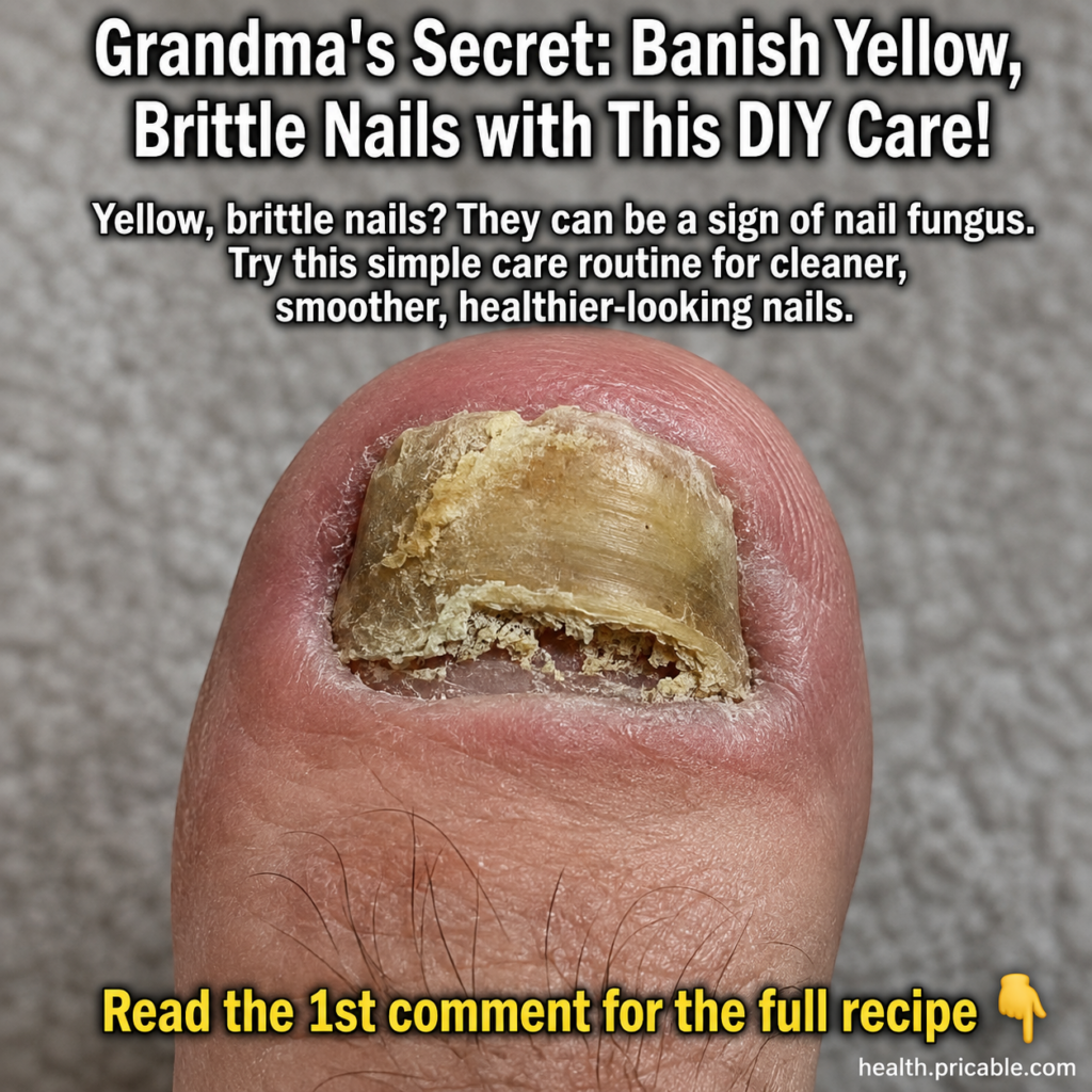 A close-up of a foot with a toenail showing signs of yellowing and brittleness highlighting the problem before treatment