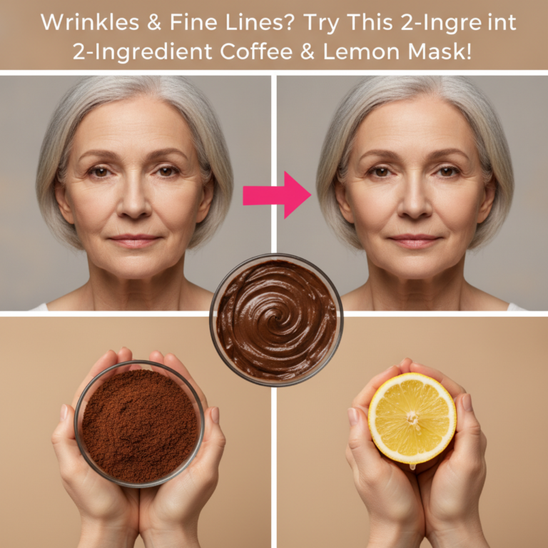 A split-screen image showing a before and after comparison of an older woman s face at the top indicating reduced wrinkl