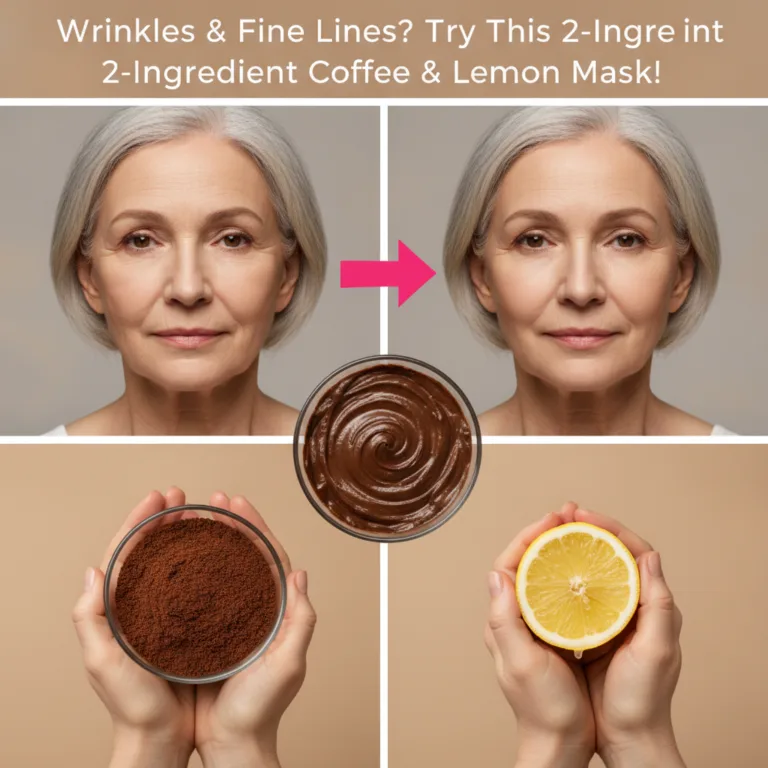 A split-screen image showing a before and after comparison of an older woman s face at the top indicating reduced wrinkl