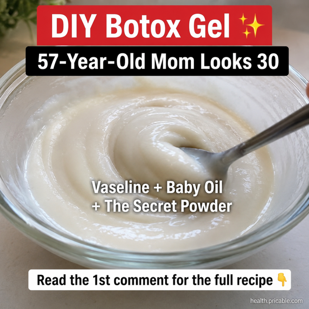 A clear glass bowl filled with a thick creamy off-white gel with a silver spoon partially submerged The background is so
