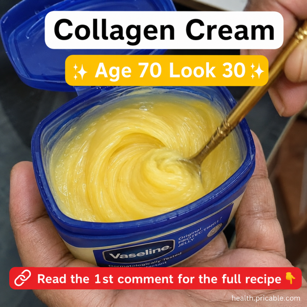 A hand stirring a bright yellow creamy substance in an open blue Vaseline tub with a delicate golden spoon creating swir