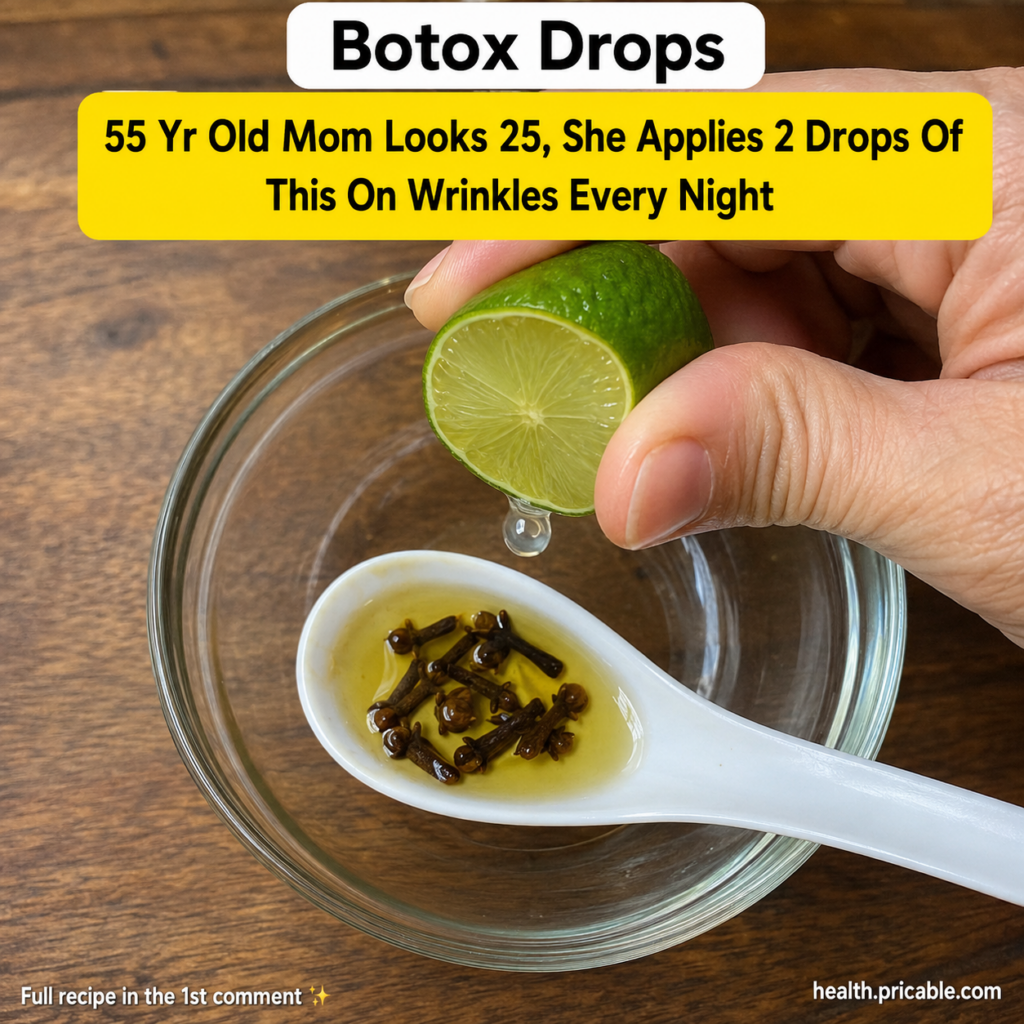 A hand squeezing a vibrant green lime half with a single drop of juice falling into a white spoon containing yellowish o