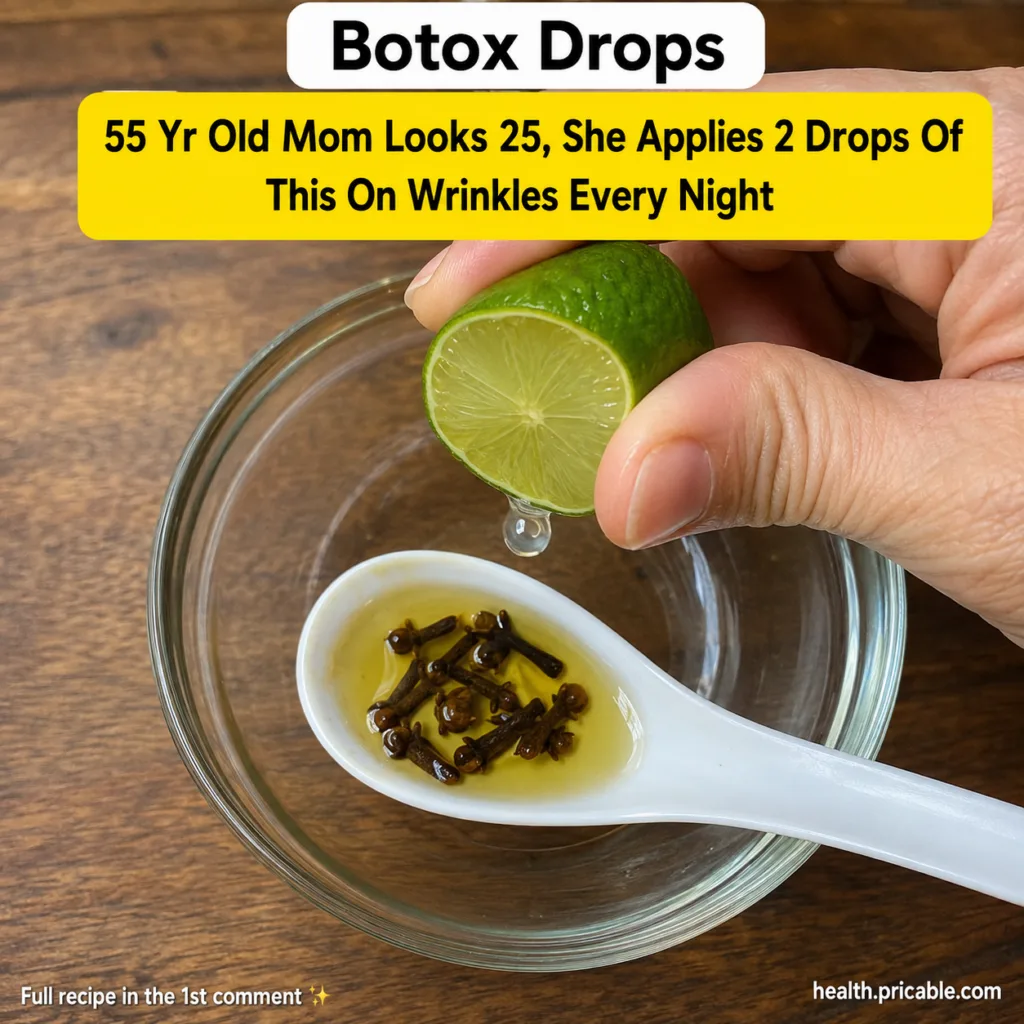 A hand squeezing a vibrant green lime half with a single drop of juice falling into a white spoon containing yellowish o