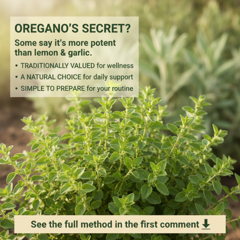 A vibrant healthy oregano plant in a close-up with softly blurred green foliage in the background The plant looks fresh 