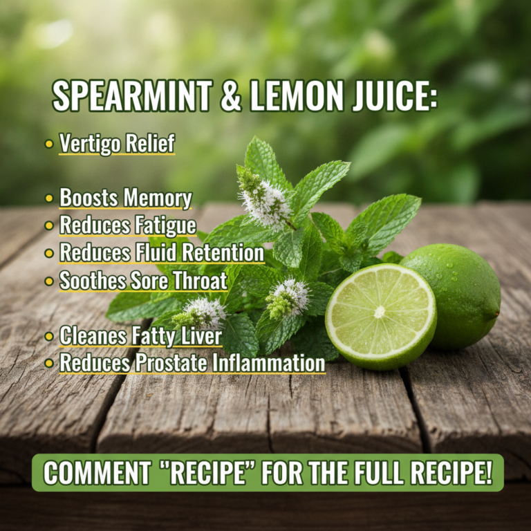 A vibrant natural composition showcasing fresh spearmint sprigs with small white flowers a whole green lime and a half-c
