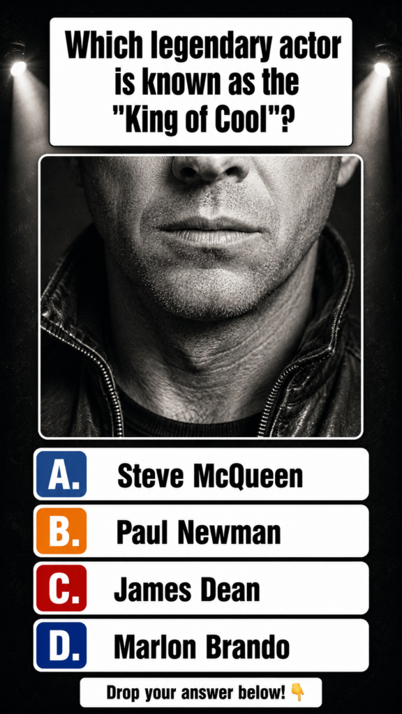 A black and white heavily cropped image of Steve McQueen s lower face showing stubble and the collar of a leather jacket