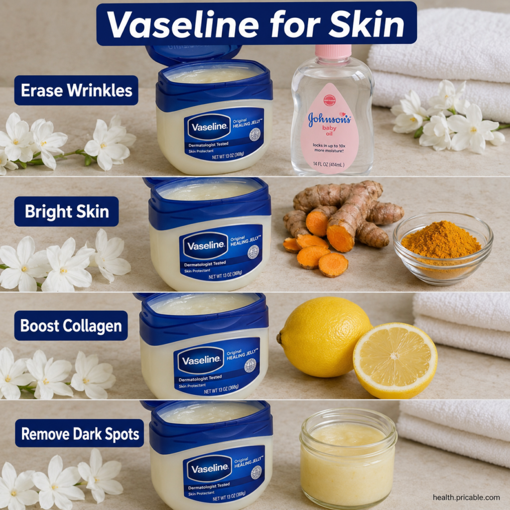 A beautiful woman in her late 40s or early 50s smiling with radiant smooth skin Her hands gently touch her face There s