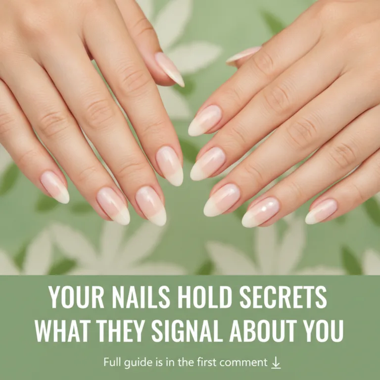 A close-up of healthy natural fingernails on a hand suggesting overall wellness and care