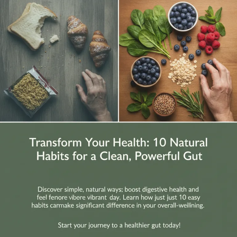 A vibrant clean kitchen counter with a variety of gut-healthy foods like fresh fruits vegetables a glass of water and a 