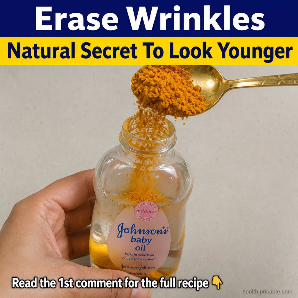 A small glass bowl containing a yellow turmeric and baby oil mixture with a small spoon beside it The texture is smooth 