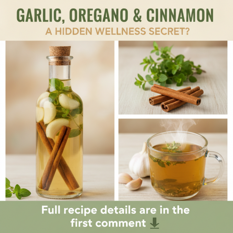 A beautiful rustic arrangement of fresh garlic cloves dried oregano leaves and cinnamon sticks artfully displayed in a w