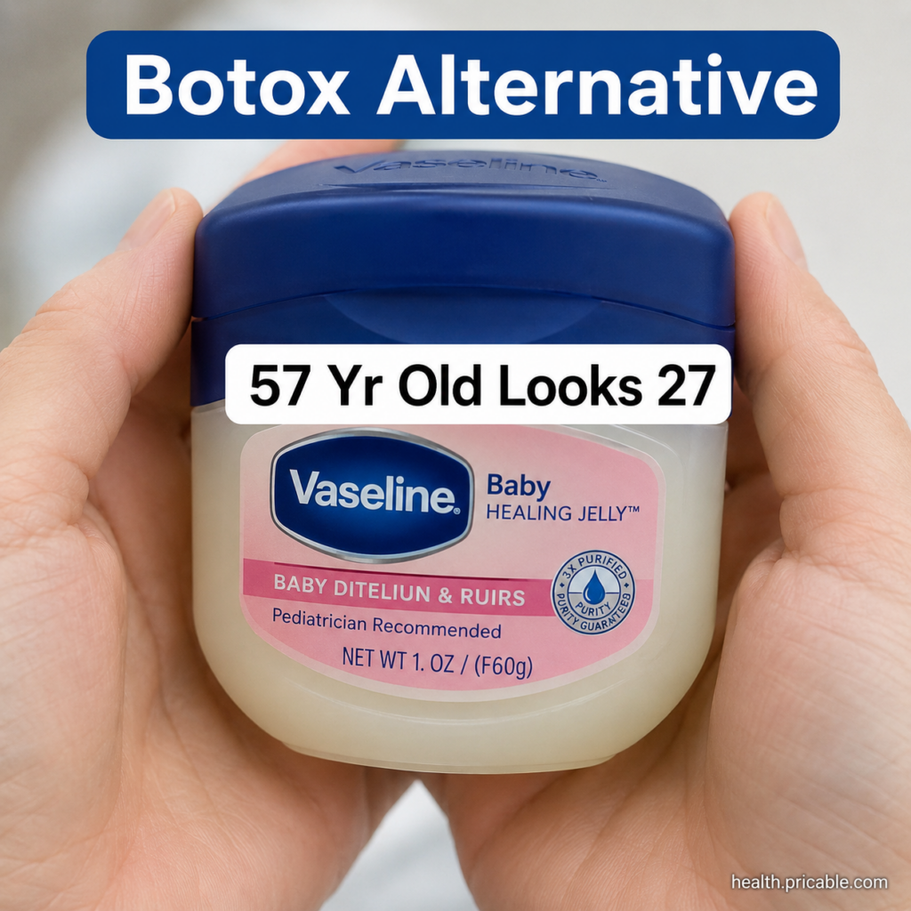A small clear glass jar containing a creamy light yellow DIY face mask made from Vaseline honey and olive oil with a spo