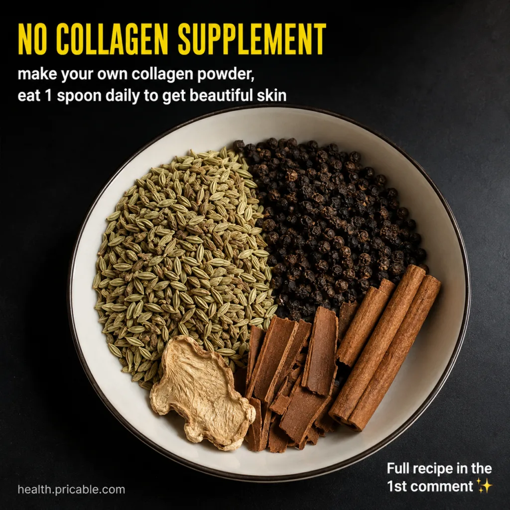 A collection of various natural powdered ingredients like flax seeds turmeric and amla in small bowls with a mortar and 