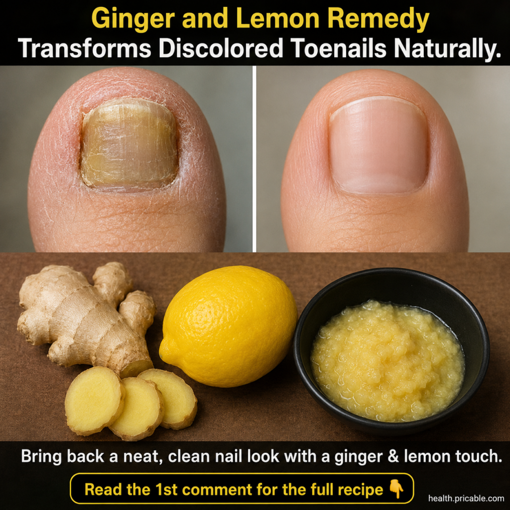 A small bowl containing a yellow liquid mixture of grated ginger and lemon juice with a fresh lemon half and a piece of 