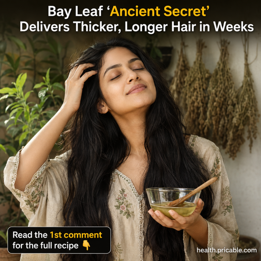 Dried bay leaves in a bowl ready for a hair remedy