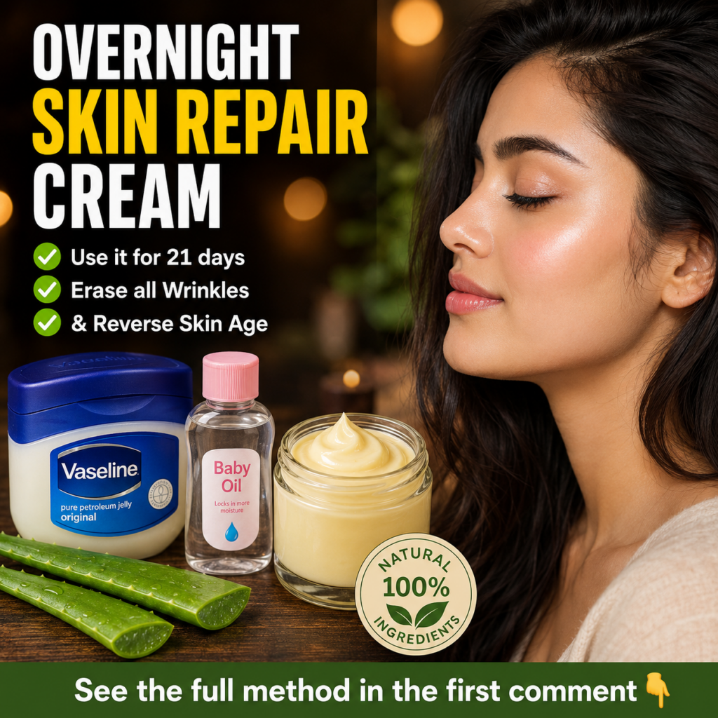 A close-up of a small glass jar containing a creamy white mixture with tubes of petroleum jelly and aloe vera gel and a 