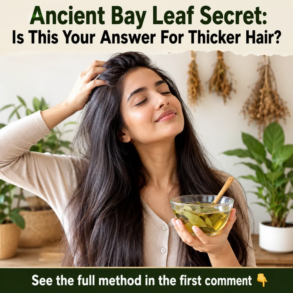 A close-up of dried bay leaves perhaps in a wooden bowl ready for a DIY hair treatment with a soft natural light
