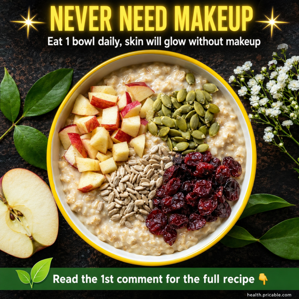 A beautiful appealing bowl of oatmeal topped with fresh berries nuts and seeds suggesting a healthy and delicious breakf