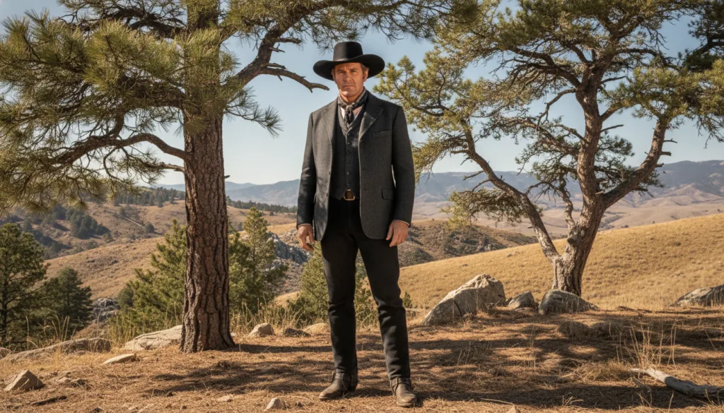 Pernell Roberts as Adam Cartwright from Bonanza looking thoughtful