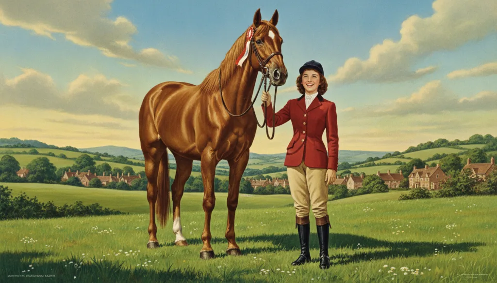 A movie poster for the film National Velvet featuring a young Elizabeth Taylor