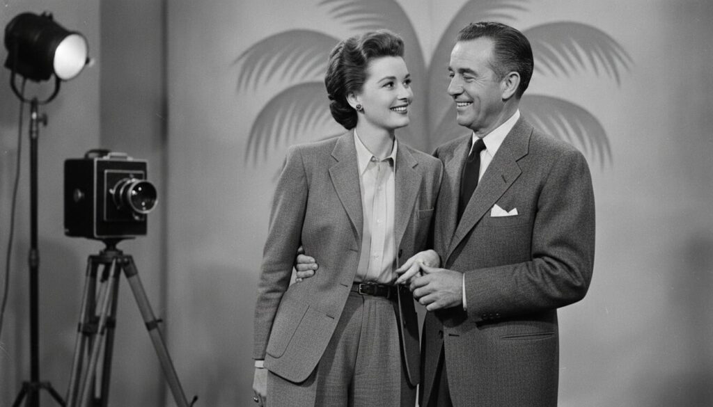 A real publicity photo of Katharine Hepburn and Spencer Tracy together showcasing their famous on-screen chemistry