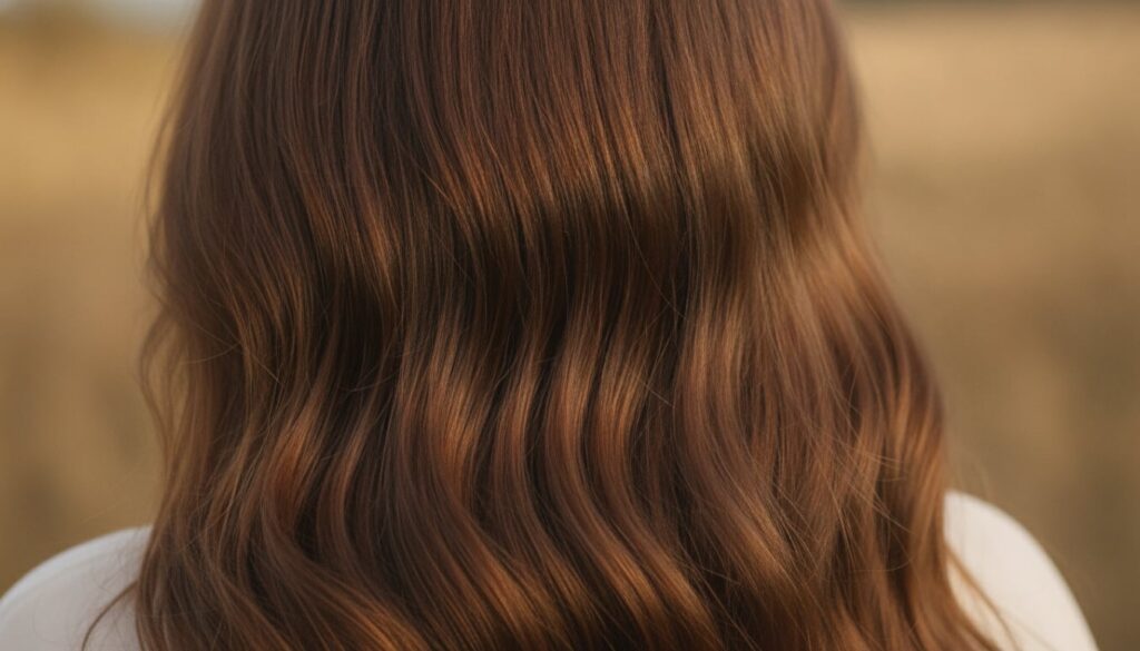Healthy shiny long hair flowing showcasing natural beauty and strength