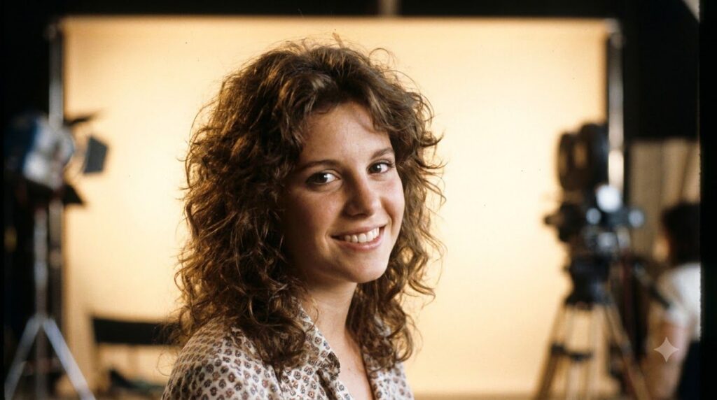 A real publicity photo of a young Lucie Arnaz smiling perhaps from her early TV career