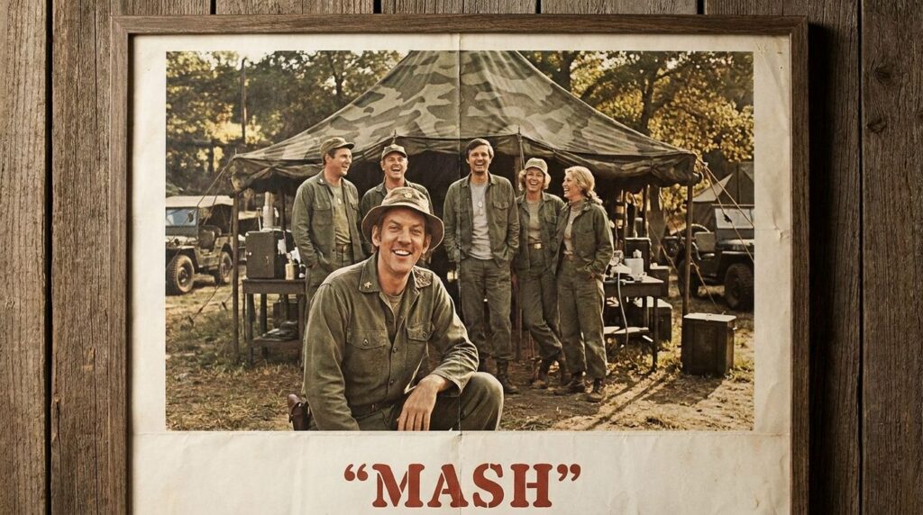 A real movie poster or still from one of Donald Sutherland s iconic films like MASH or Kelly s Heroes