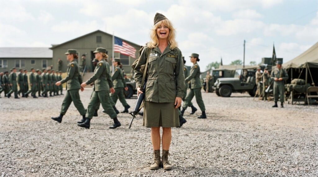 A real movie poster for Goldie Hawn s film Private Benjamin showcasing her iconic role