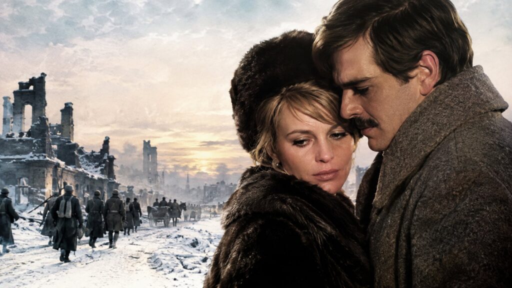 Real movie poster for Doctor Zhivago featuring Omar Sharif and Julie Christie