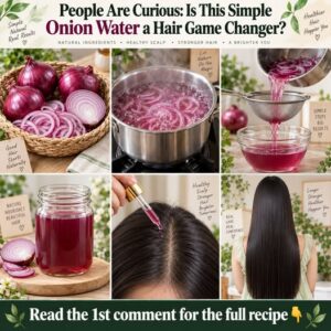 A close-up shot of fresh red onions on a wooden cutting board with one onion partly sliced ready for preparation
