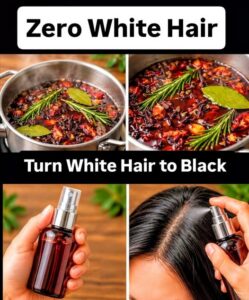 A collection of ingredients for an herbal hair oil including a bottle of sesame oil a bowl of amla powder and a bowl of 