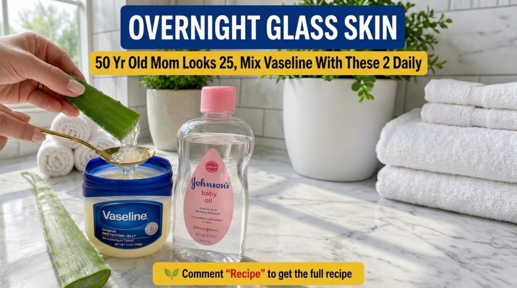 A hand carefully squeezing clear aloe vera gel from a freshly cut leaf onto a golden spoon positioned above an open tub 