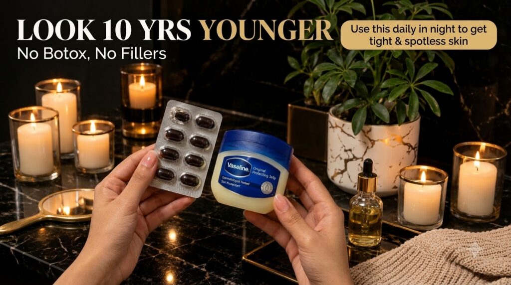A serene luxurious setting for a natural anti-aging beauty routine featuring a bowl with egg white and honey ingredients