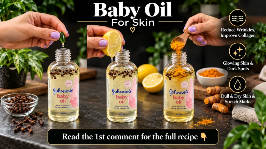 A vertical infographic displaying three DIY beauty recipes Each recipe shows a hand adding either a green capsule a lemo