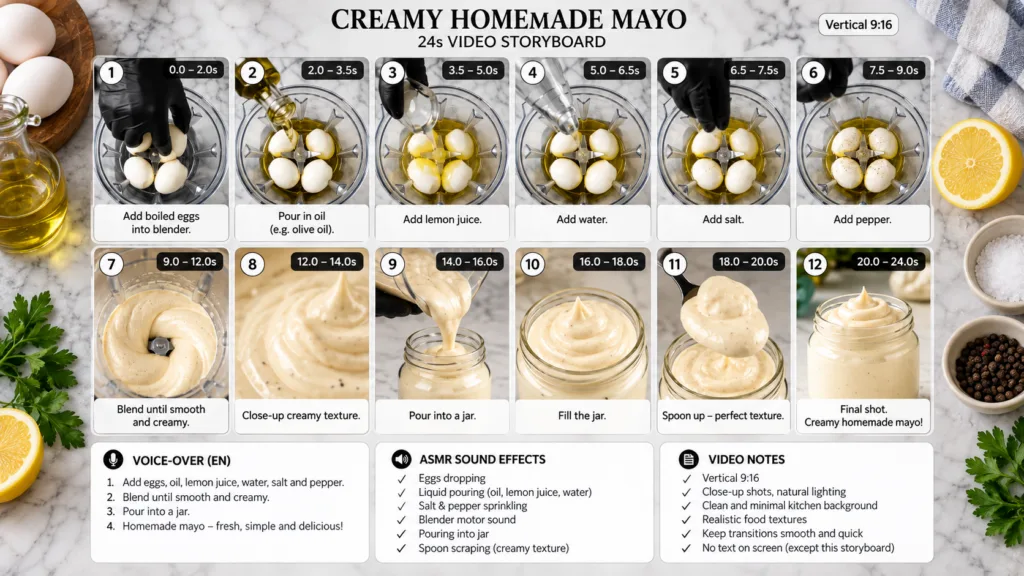 A close-up overhead shot of creamy off-white vegan mayonnaise artfully swirled into a peak with visible flecks of pepper