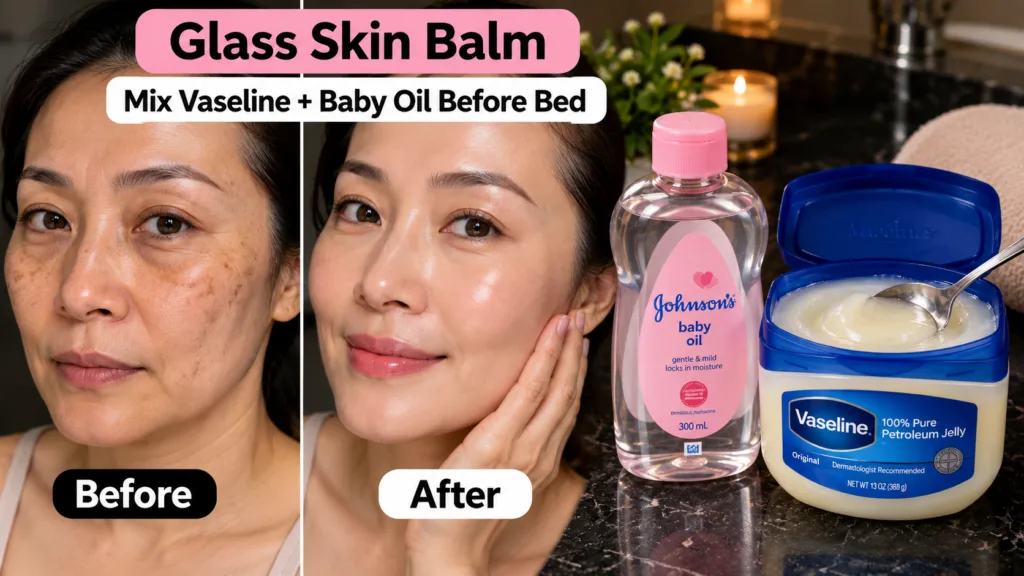 A split-screen Before and After comparison of a woman s face The Before side shows typical skin texture while the After 