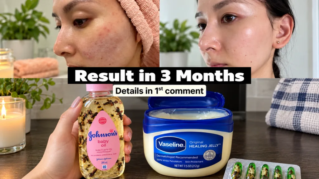 A before and after collage showing a person s face with blemishes on the left and clearer glowing skin on the right Belo