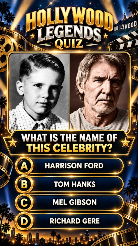 A quiz interface showing six different portraits of Marlon Brando at various ages and career stages from childhood to ol
