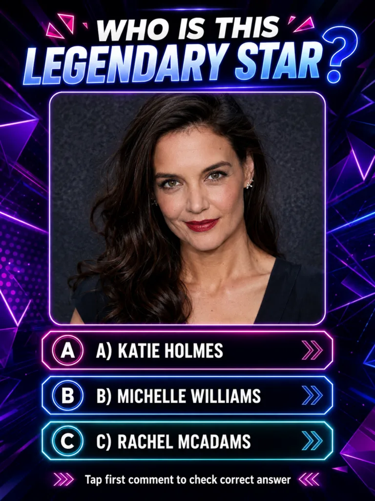 A striking portrait of actress Katie Holmes with a confident expression possibly from a red carpet event or professional