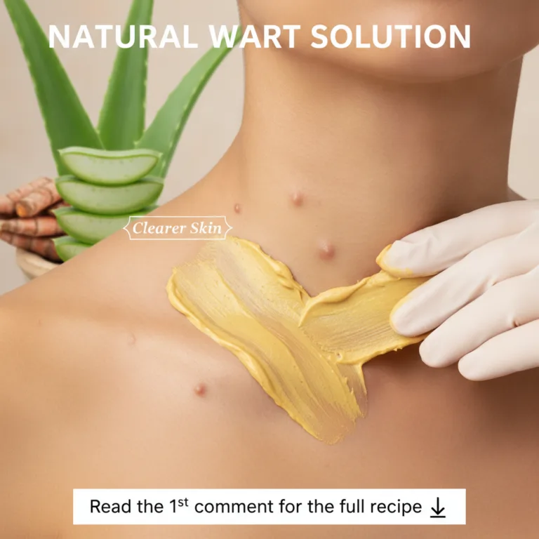 A woman looking at her skin with a concerned expression perhaps touching a small blemish on her hand or face implying fr