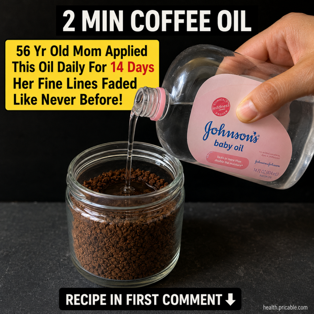 A woman gently applying a small amount of coffee oil to her face focusing on areas with fine lines Her skin looks soft a