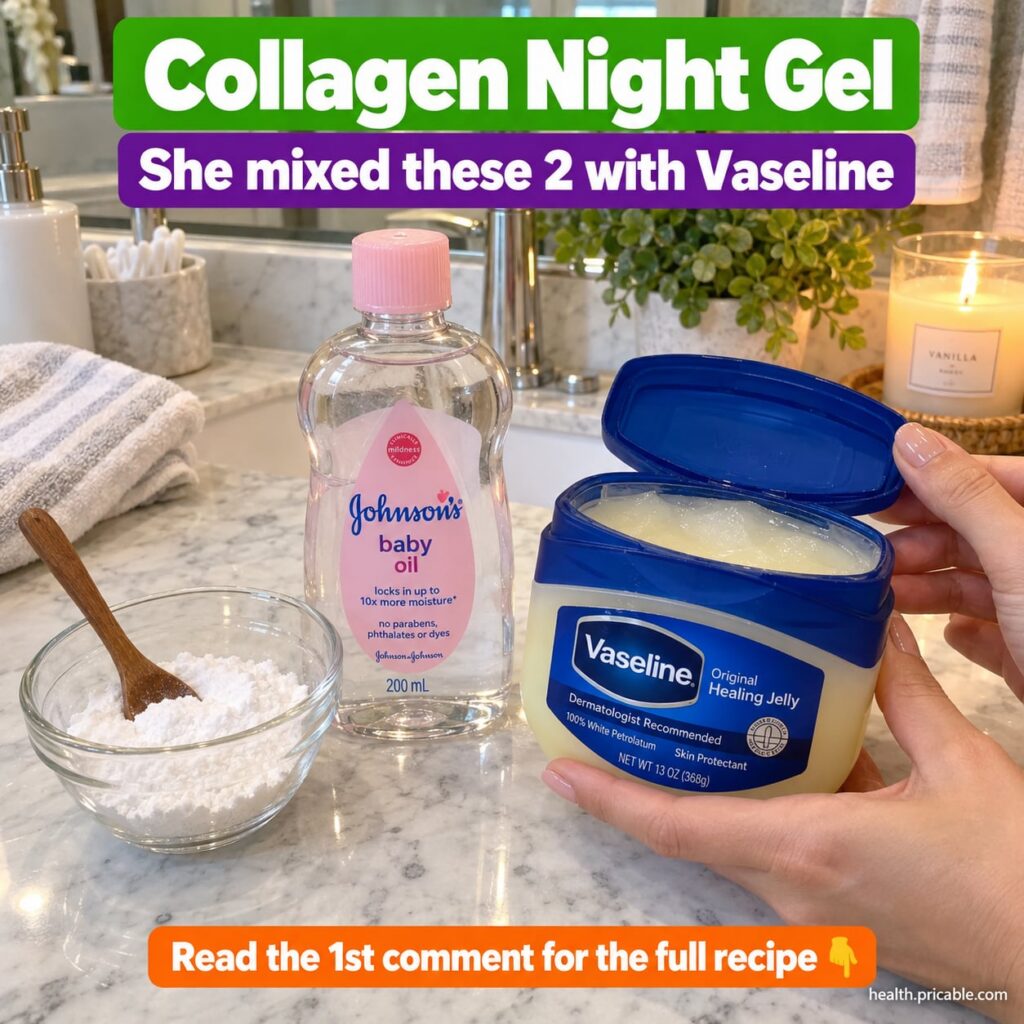 A close-up of a small glass jar containing a smooth translucent gel made from Vaseline and aloe vera with a fresh aloe l